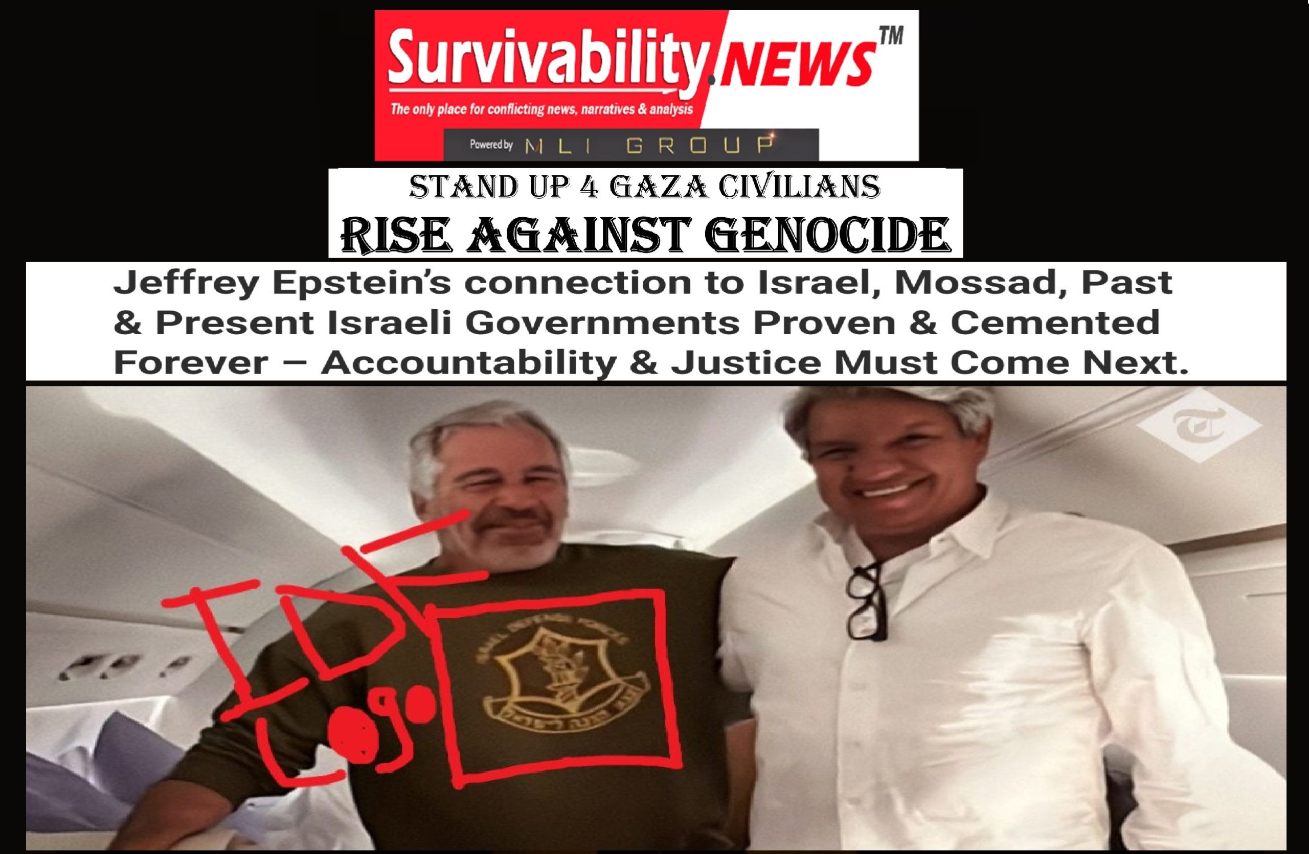 Jeffrey Epstein’s connection to Israel, Mossad, Past & Present Israeli Governments Proven & Cemented Forever. | “Accountability & Justice Must Come Next.” Khaled Fattal.